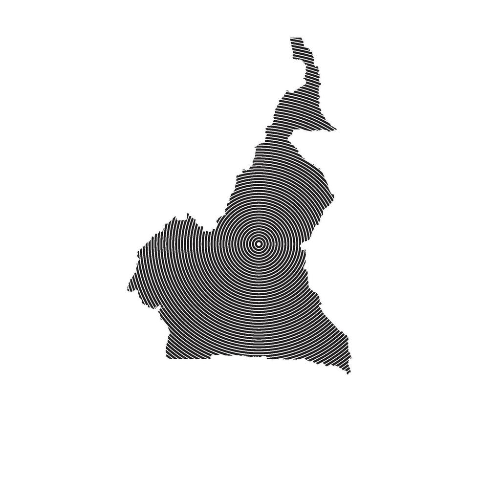 Cameroon map icon vector