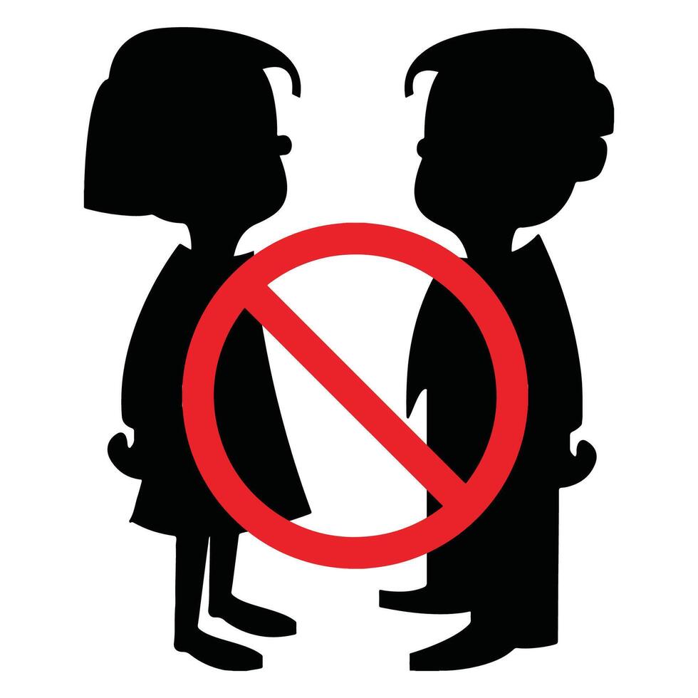 No Girlfriend Boyfriend Design Logo vector