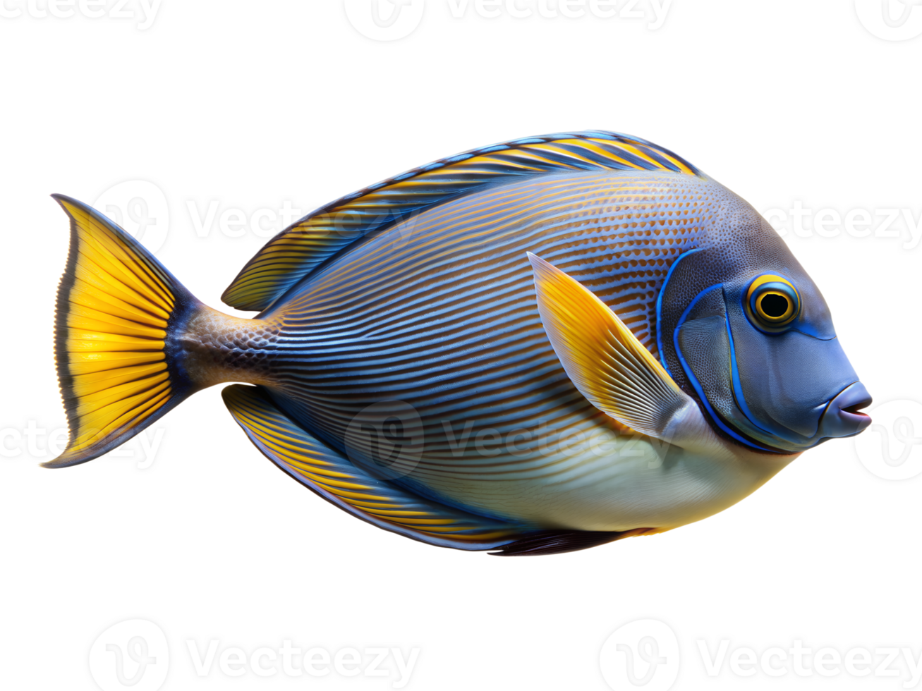 Surgeonfish isolated on a transparent background png
