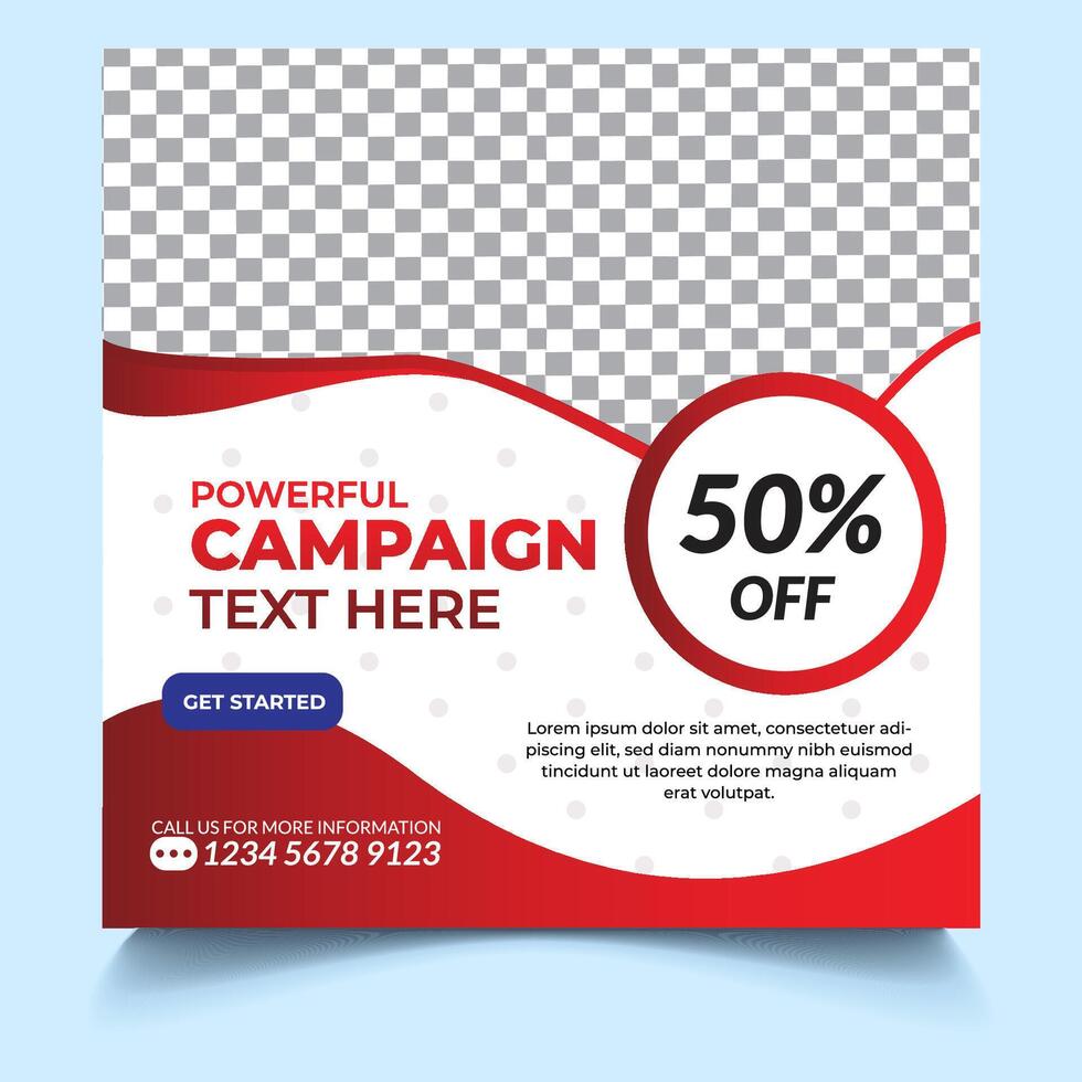 Social Media Banner For Digital Marketing vector