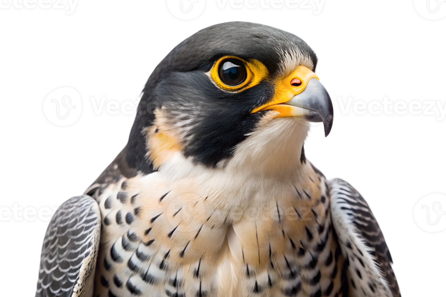 full body of Peregrine Falcon isolated on transparent background png