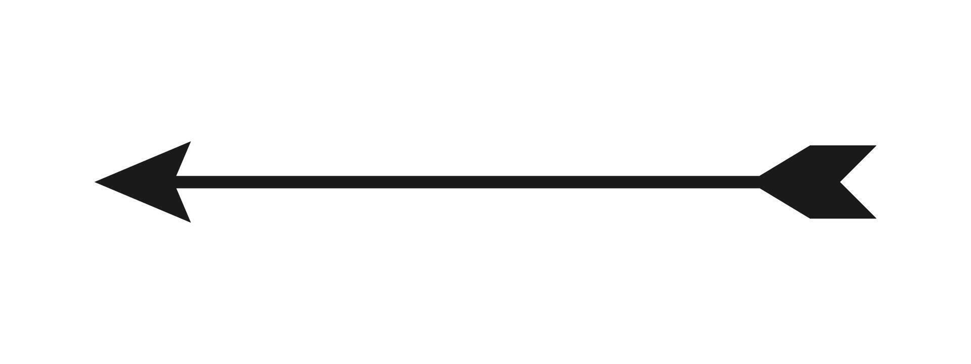 Archery arrow on white background. vector