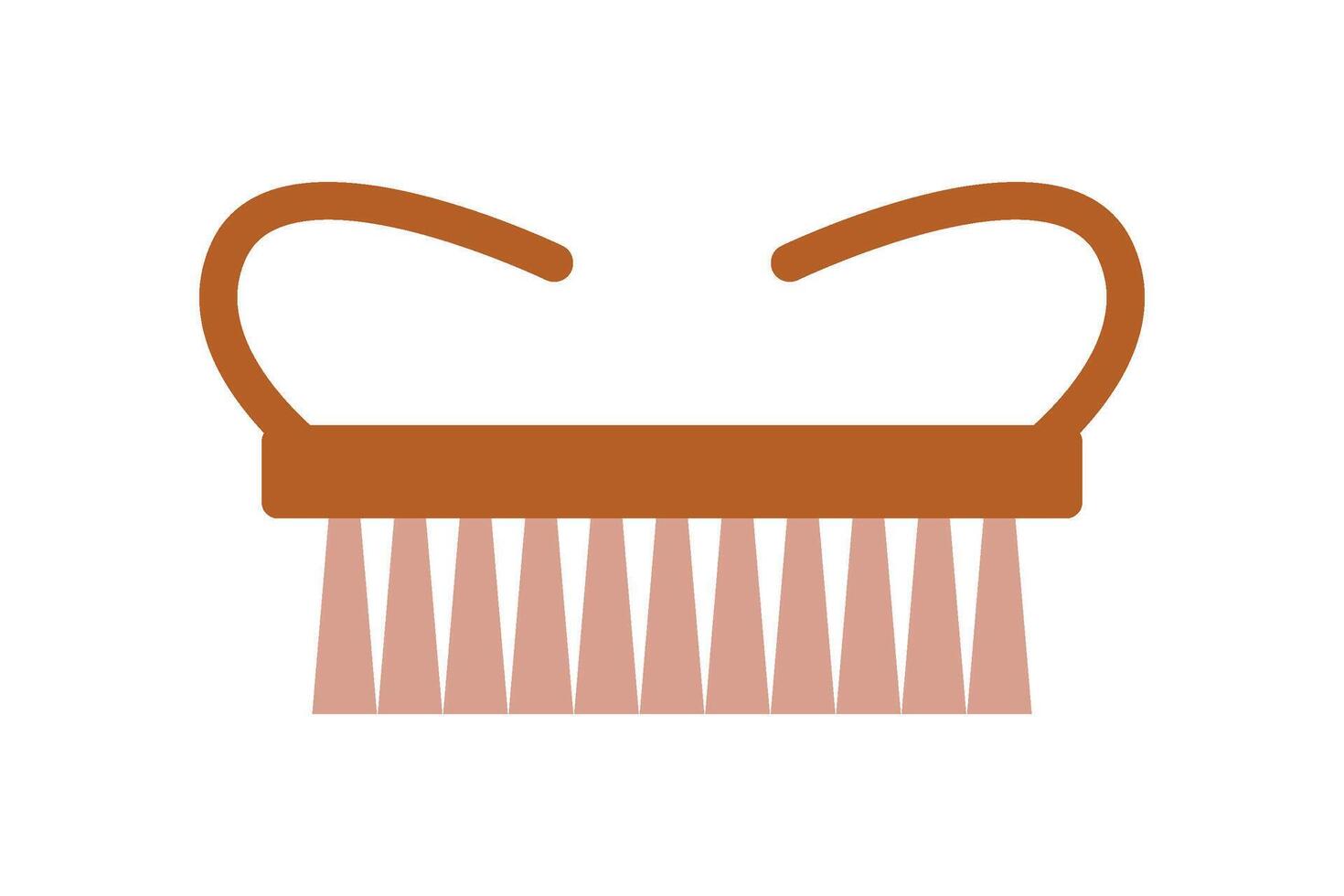 Manicure brush. Professional manicure tool. Isolated illustration in clip art style vector