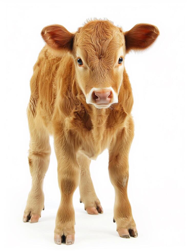 Centered Small Golden Calf for Clipping photo