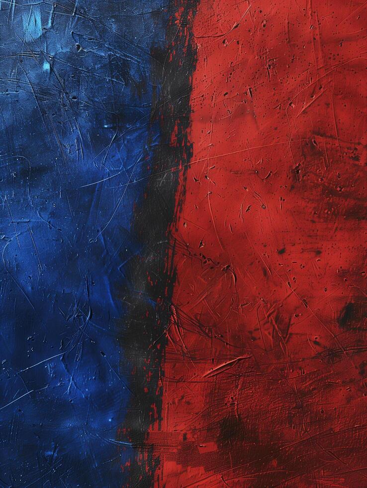 Vibrant Red and Blue Paint Splat Image photo