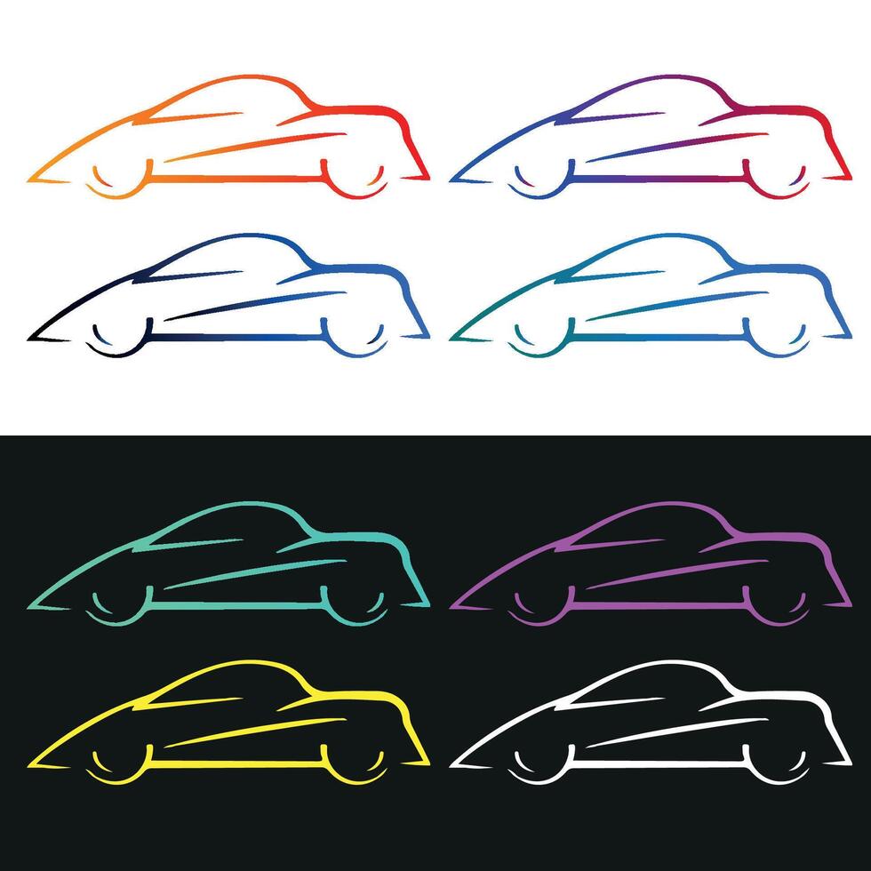 Luxury car icon vector