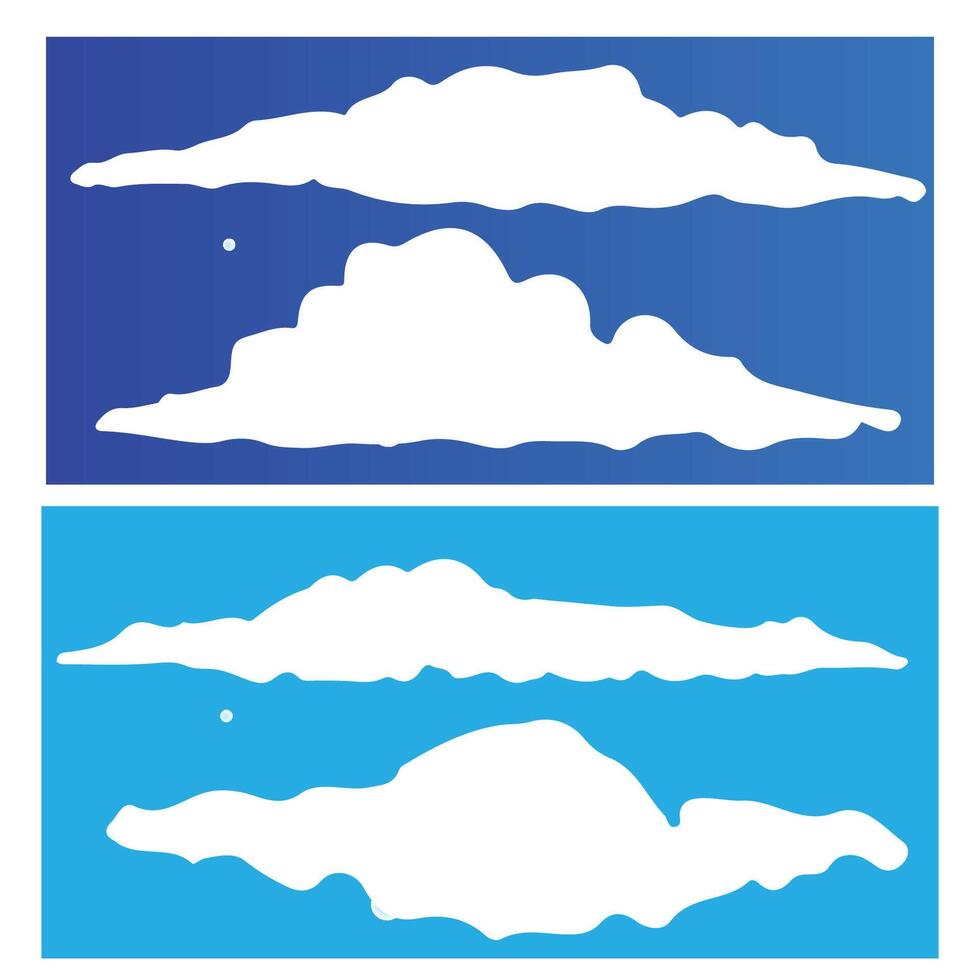 Cloud Blue sky with white clouds vector