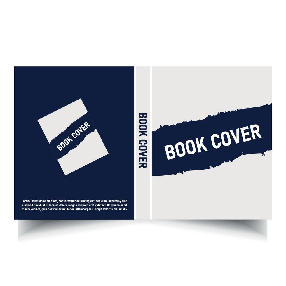 Editorial Book cover Layout print ready template Design vector