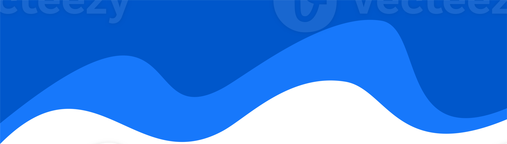 Header shape background for website design. Blue border for banner. Abstract divider for bottom or frame of template and web page. Presentation wavy and curve separator. png