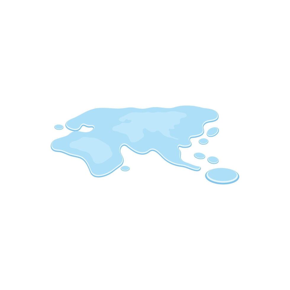 Water spill illustration isolated on white background vector