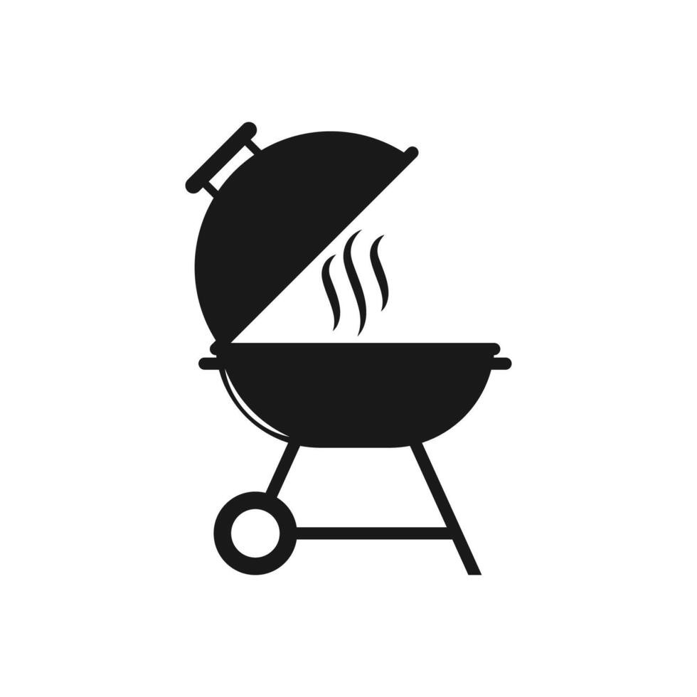 Grill bbq icon illustration isolated on white background vector
