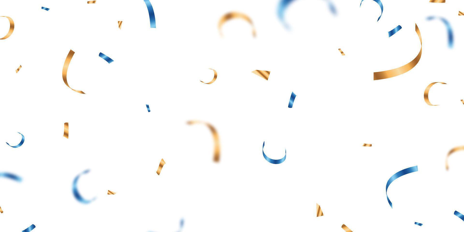 Zigzag falling blue and gold paper background for festival decoration illustration vector