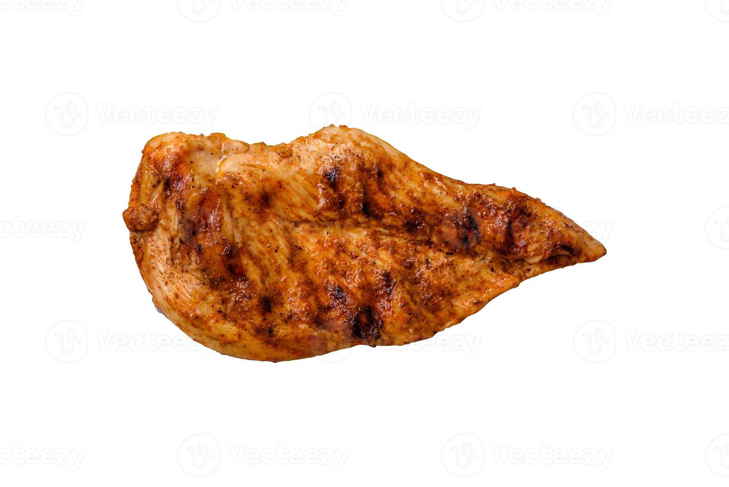 Delicious fresh grilled chicken fillet with spices and herbs photo