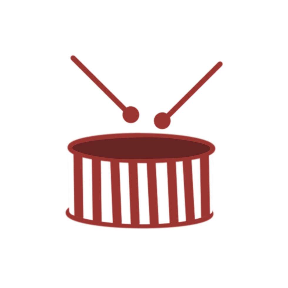 Drum icon Indonesian independence Day png