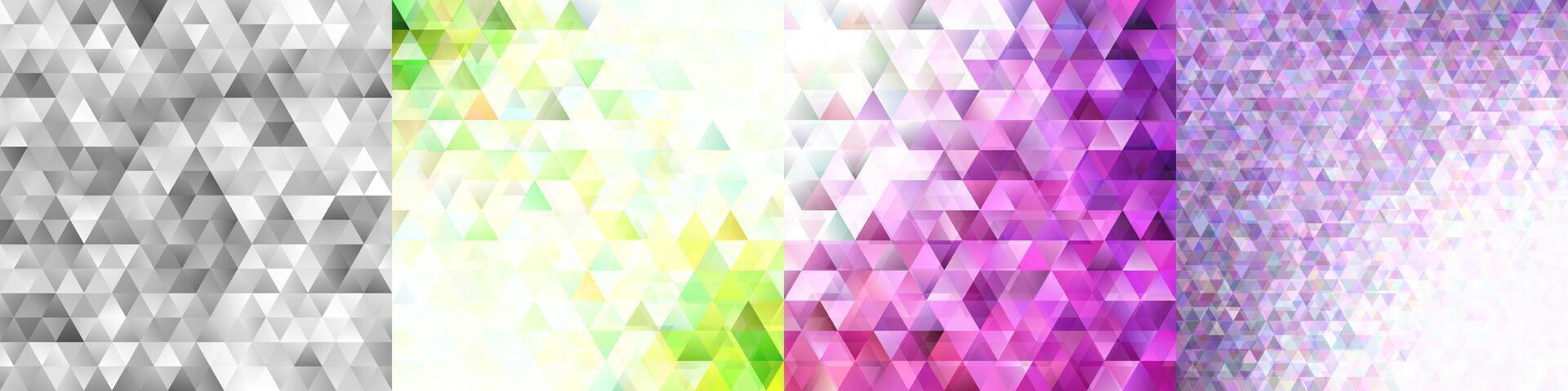Abstract triangle polygon backgrounds with opacity vector
