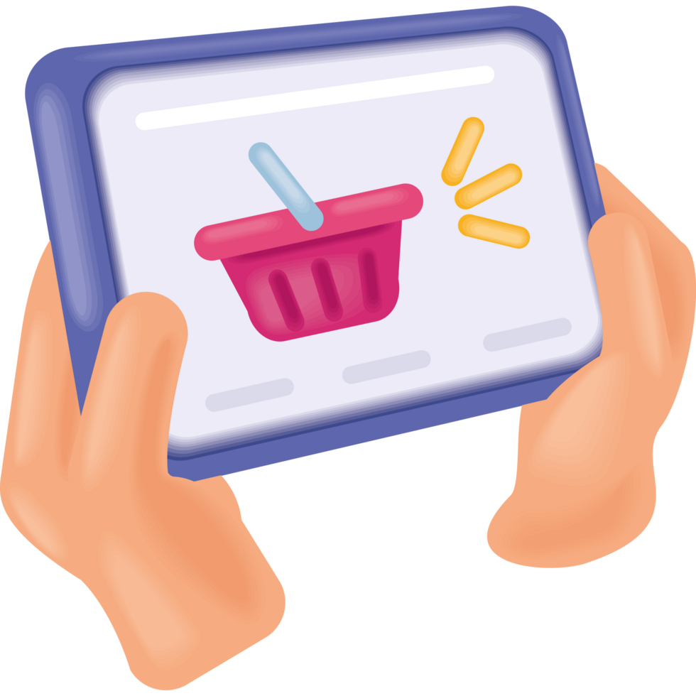 ecommerce online store mobile app png