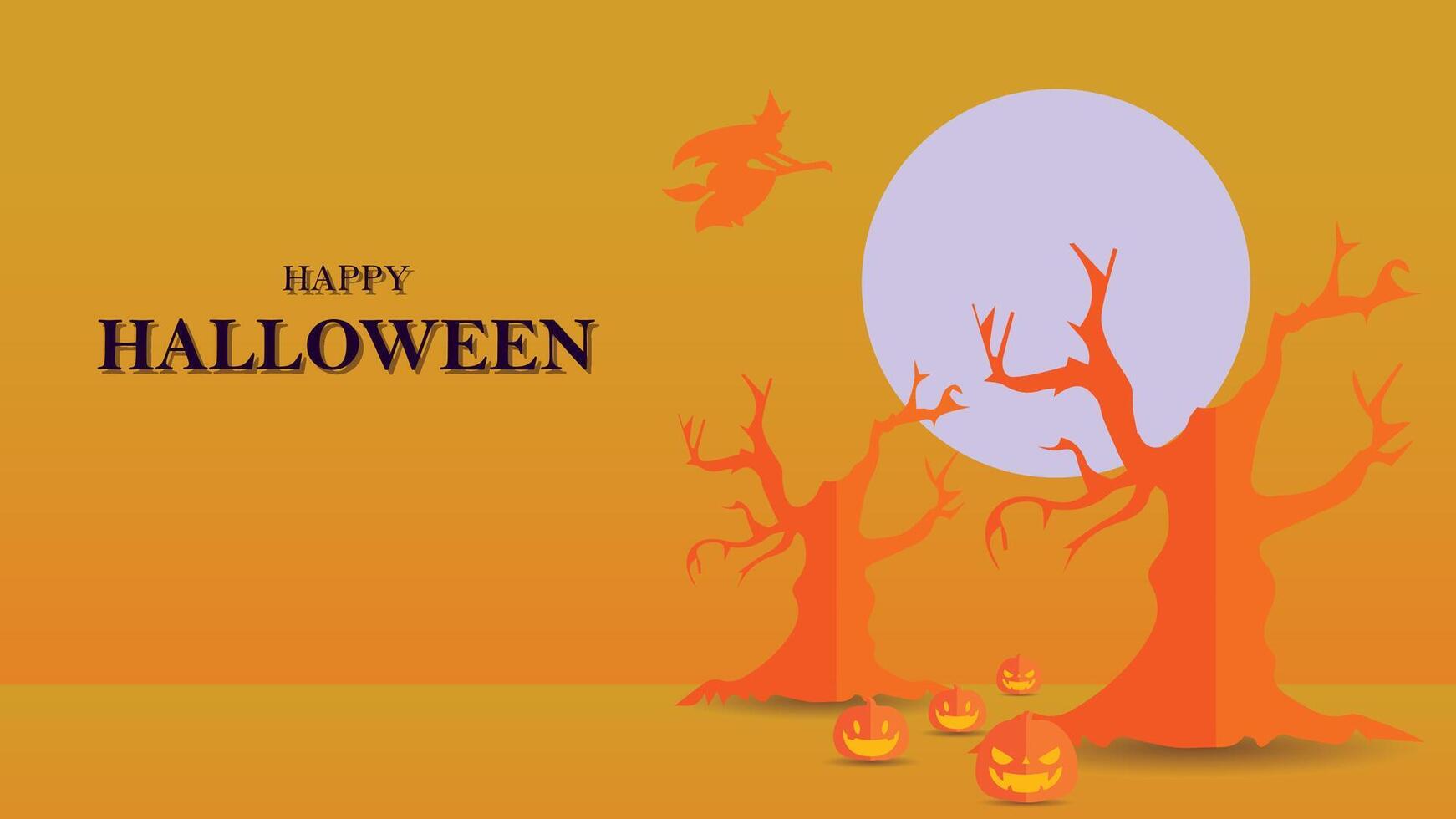 3D halloween background design, 3d background. vector