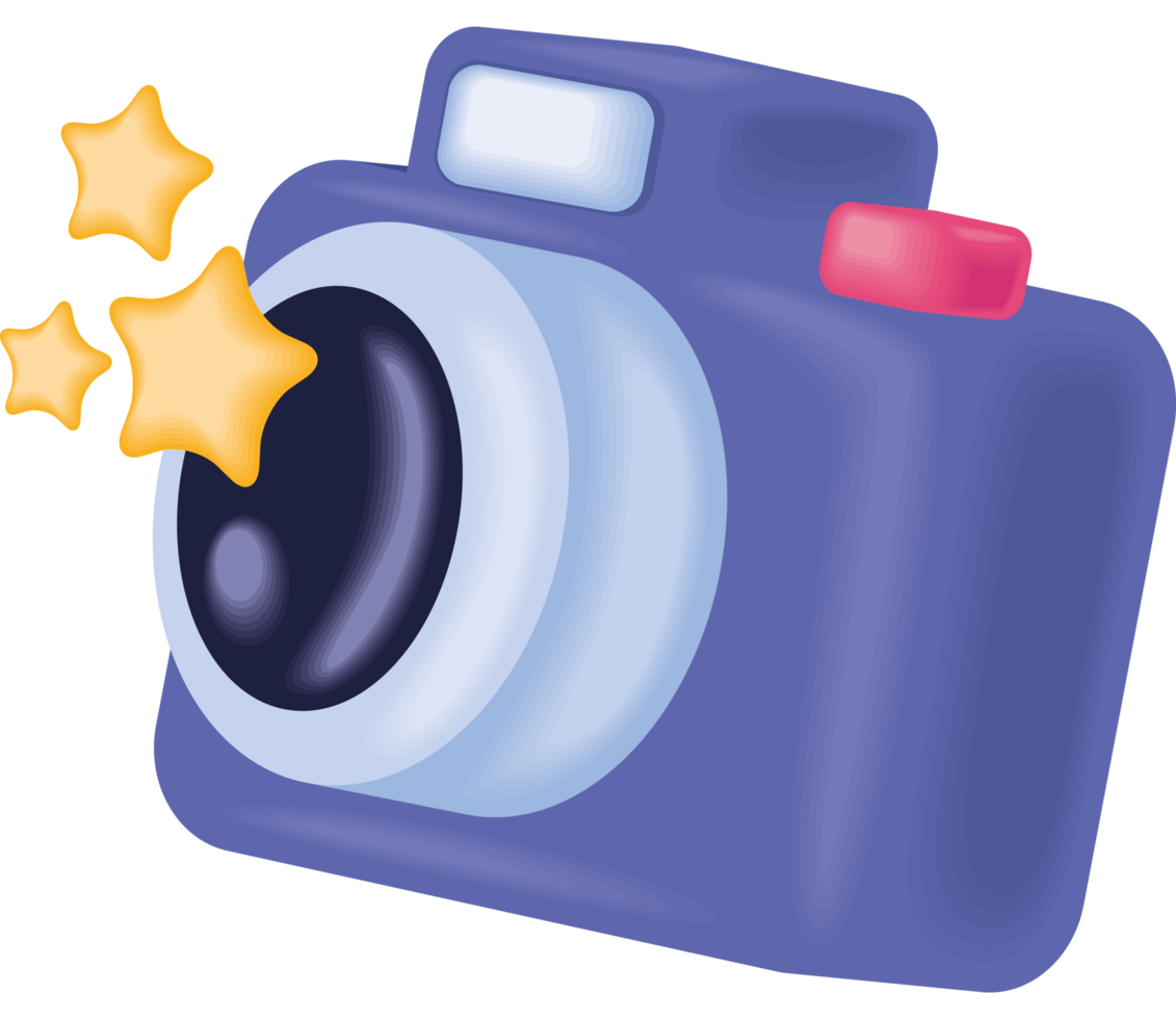 photography camera with flash light png