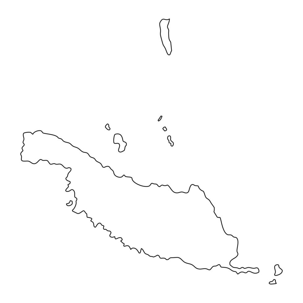 Makira Ulawa province map, administrative division of Solomon Islands. illustration. vector