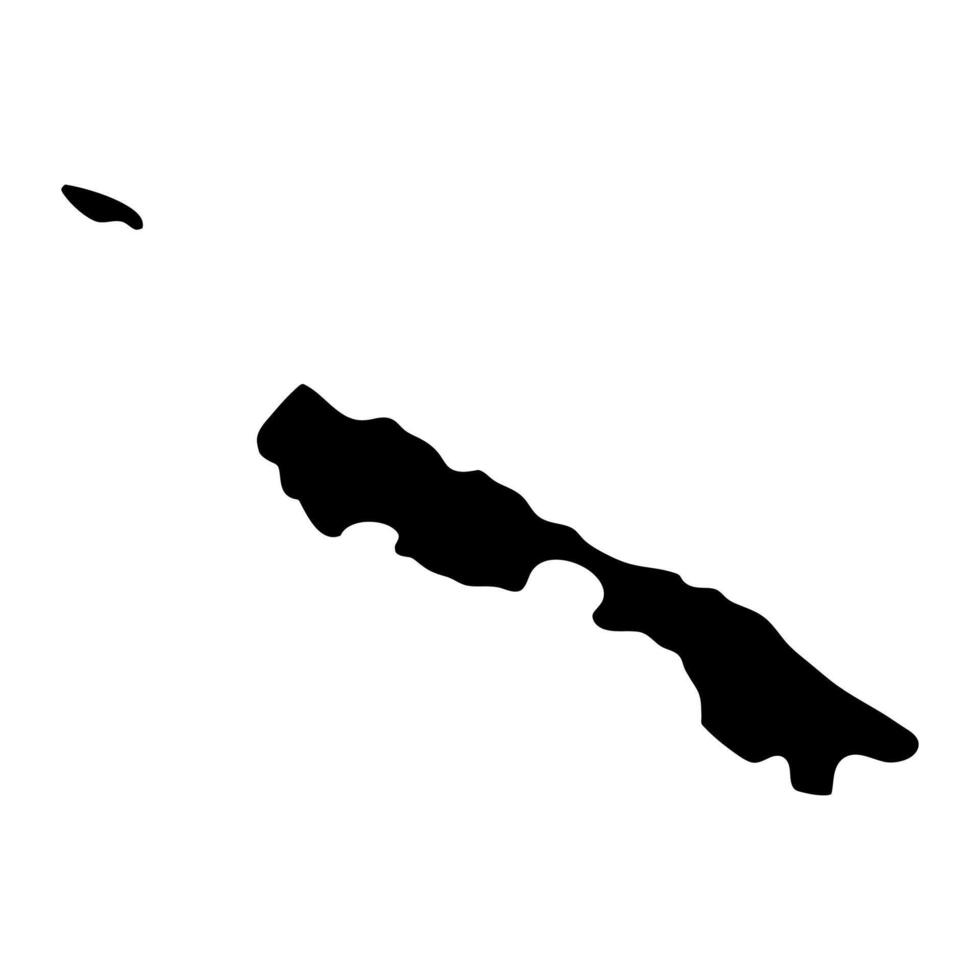 Rennell and Bellona province map, administrative division of Solomon Islands. illustration. vector