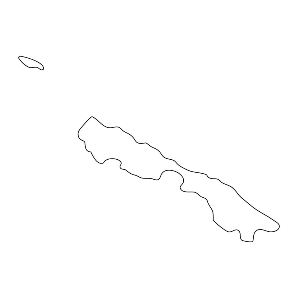 Rennell and Bellona province map, administrative division of Solomon Islands. illustration. vector