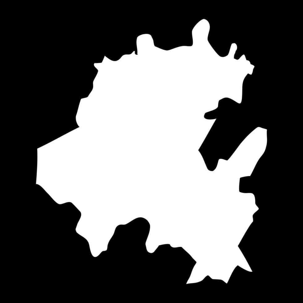 Hidalgo state map, administrative division of the country of Mexico. illustration. vector