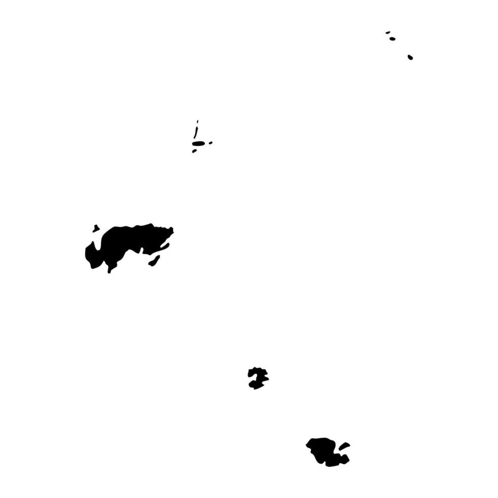 Temotu province map, administrative division of Solomon Islands. illustration. vector