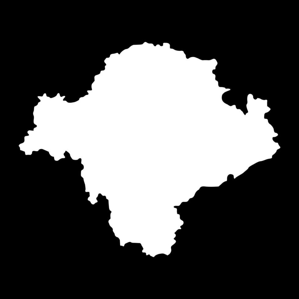 Toplica district map, administrative district of Serbia. illustration. vector