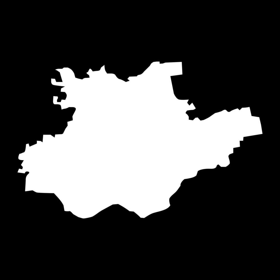 Bauska district map, administrative division of Latvia. illustration. vector