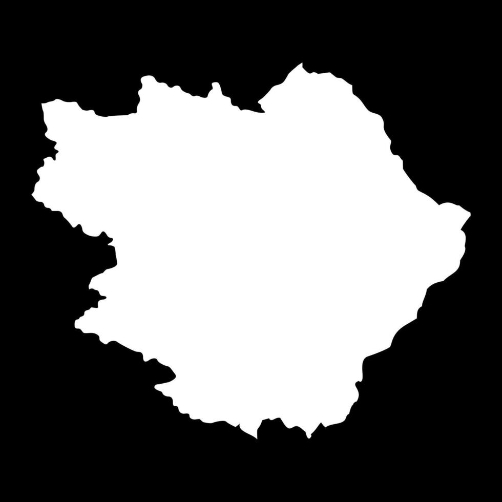 Pirot district map, administrative district of Serbia. illustration. vector