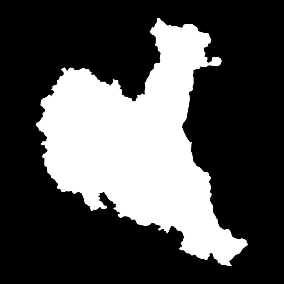 Zajecar district map, administrative district of Serbia. illustration. vector