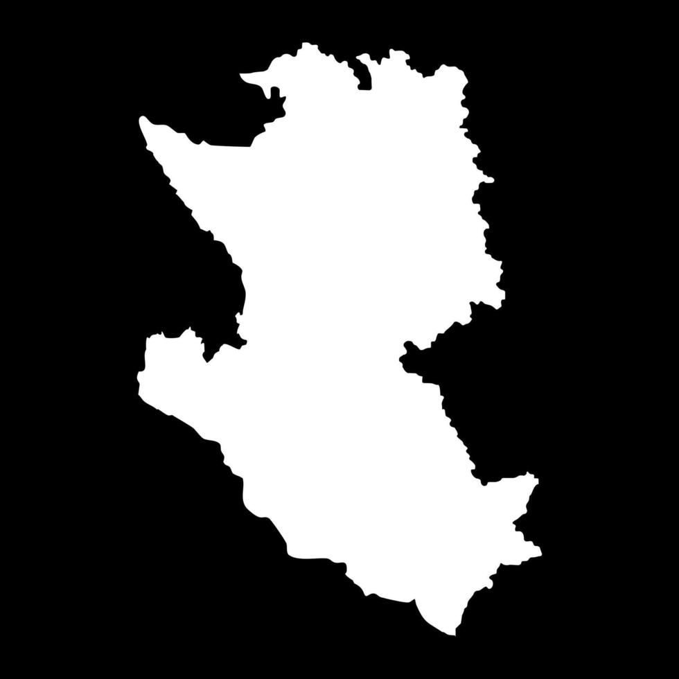 Zlatibor district map, administrative district of Serbia. illustration. vector