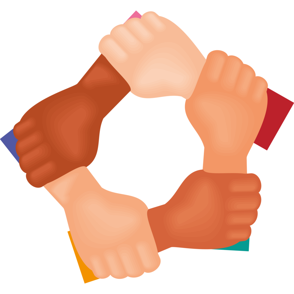 hands together unity and team png
