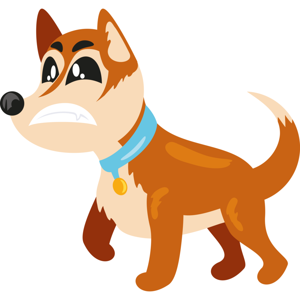 Bravo cachorro desenho animado personagem png