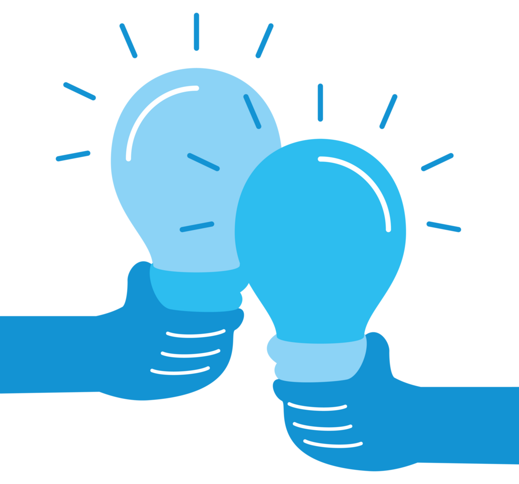 hands holding bulb idea concept png