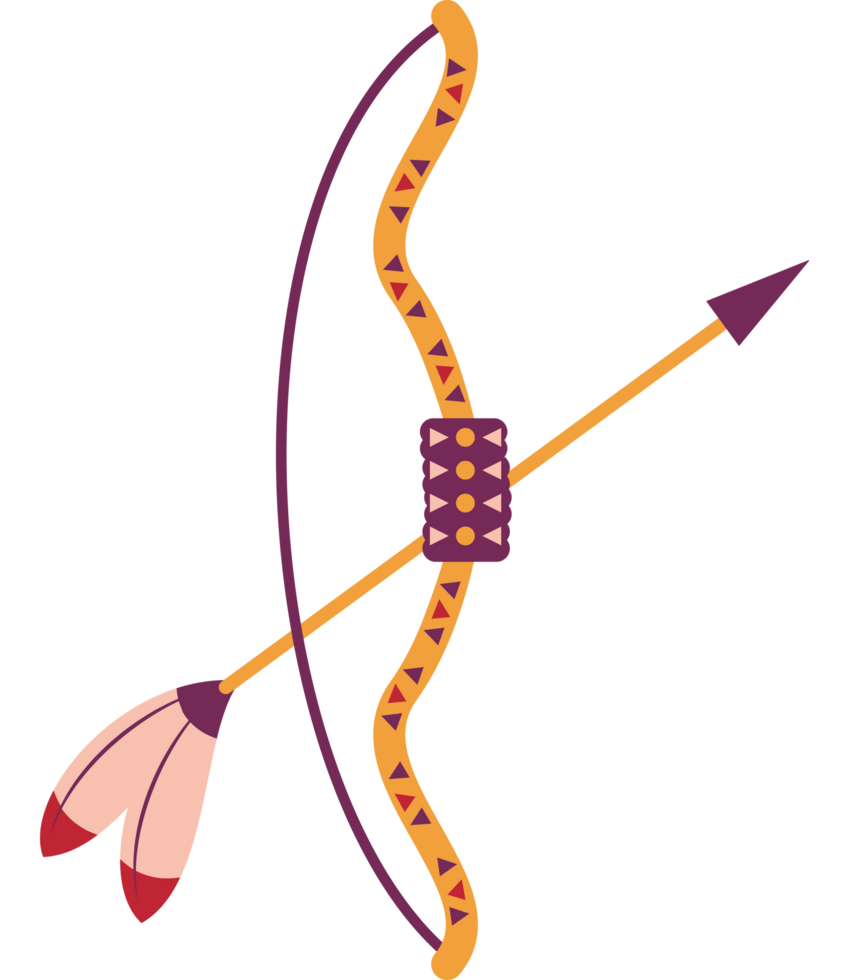 indigenous bow and arrow png