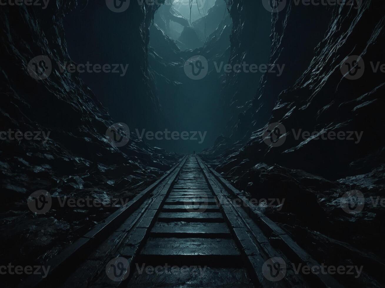Dark Tech Aesthetics - A Glimpse into the Abyss. photo