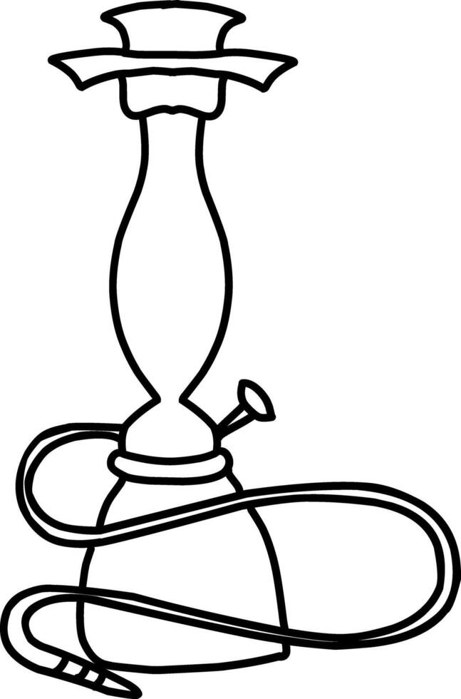 Hand-drawn Hookah illustration vector