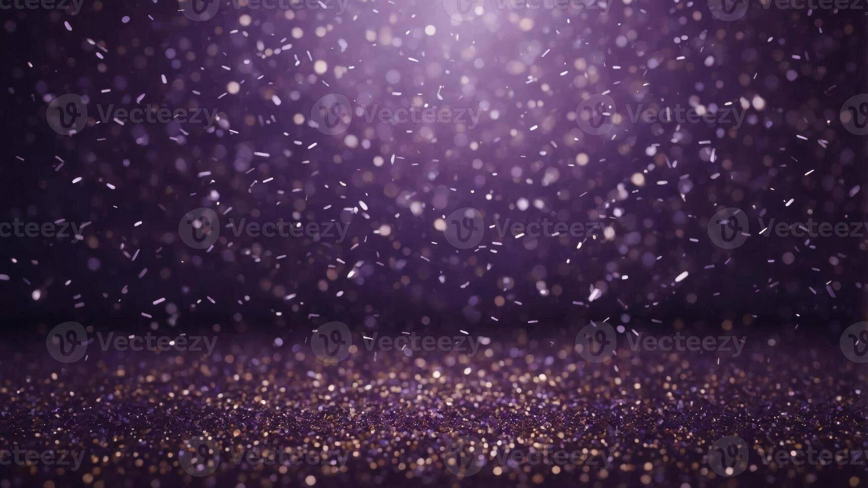 Festive Purple background with sparkles light. photo
