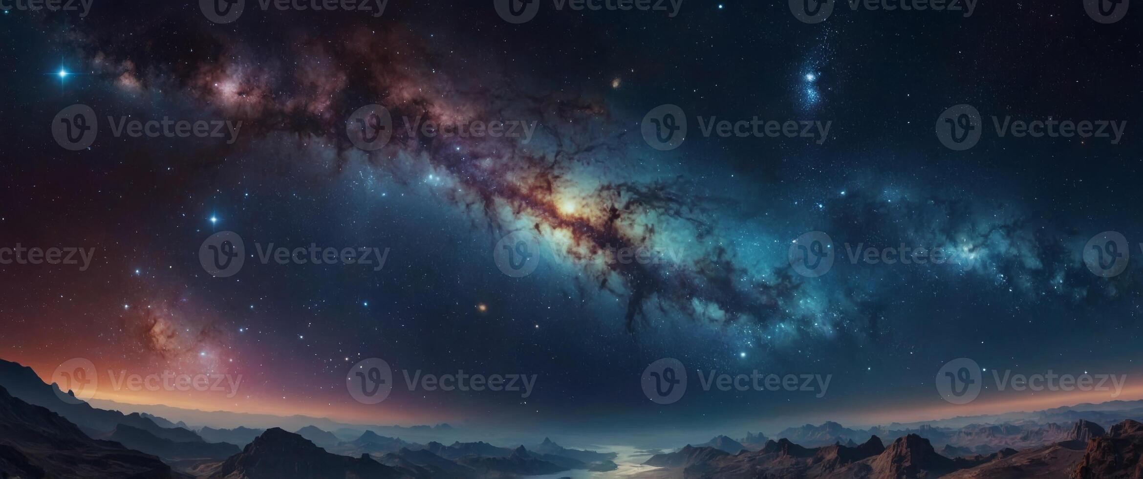 Explore the wonders of the universe with this stunning space-themed wallpaper Get lost in the sea of stars and marvel at the beauty of our galaxy. photo