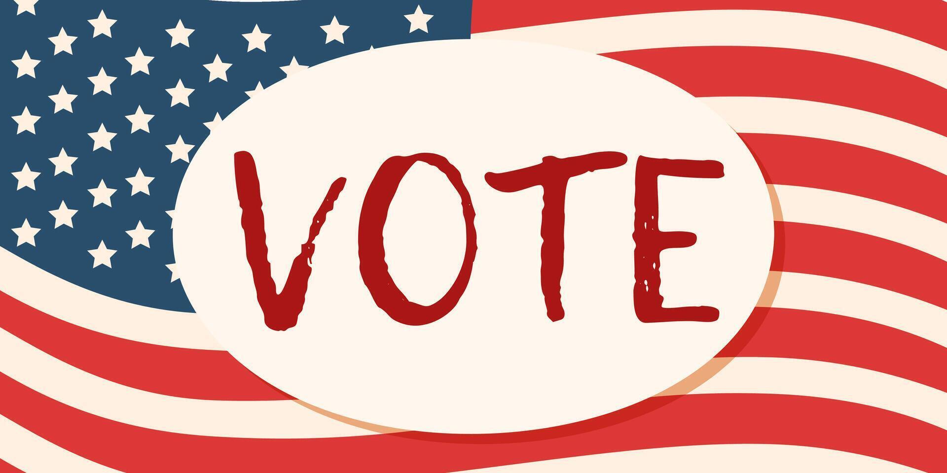 Election campaign. Vote banner. Democracy vote. Voting concept. vector