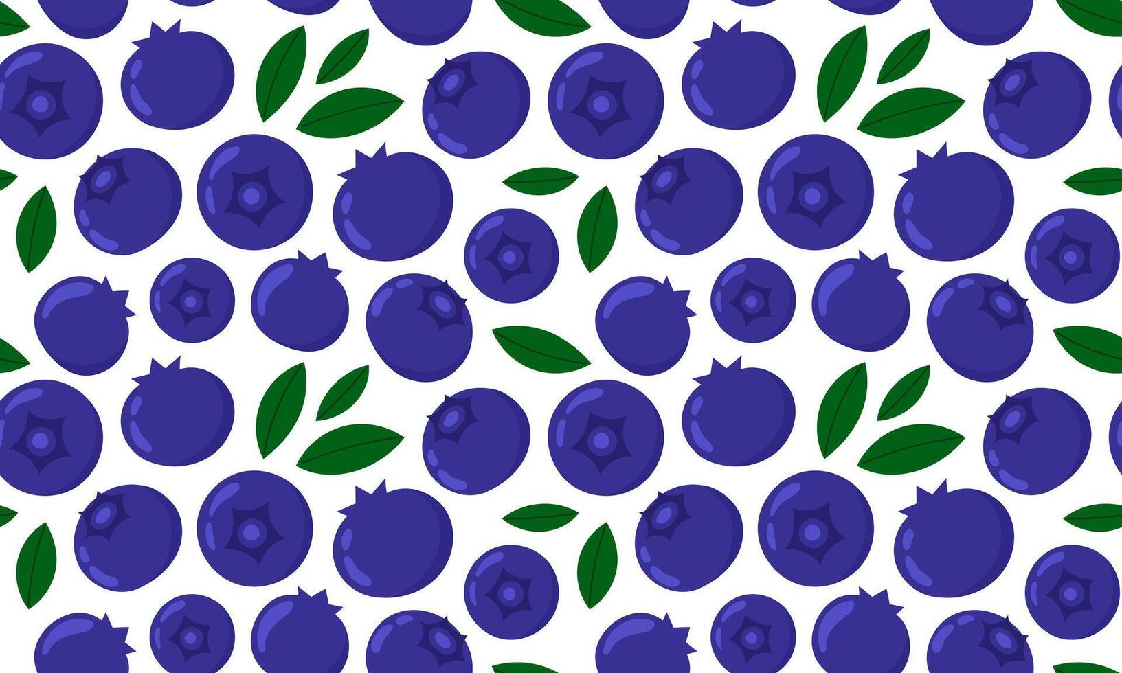 Seamless pattern with blueberry. Fresh summer juicy berry background. Flat illustration vector