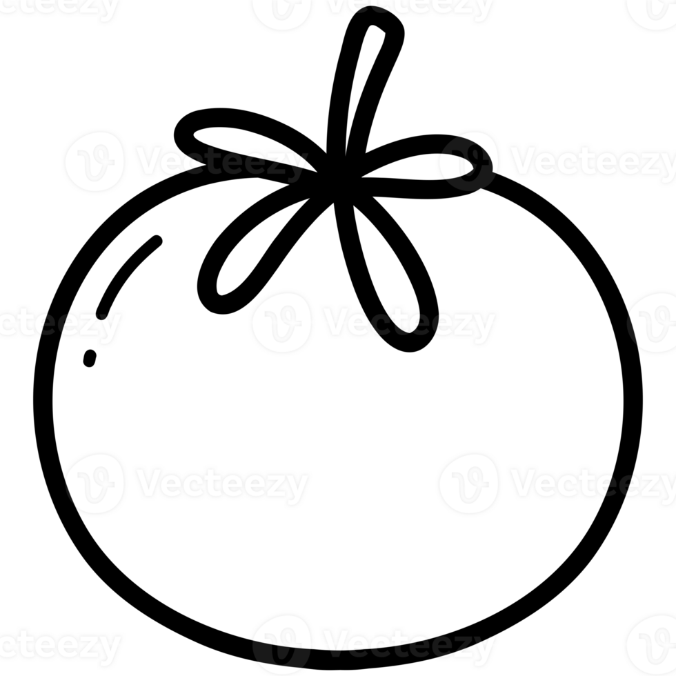 Tomato veggie doodle png