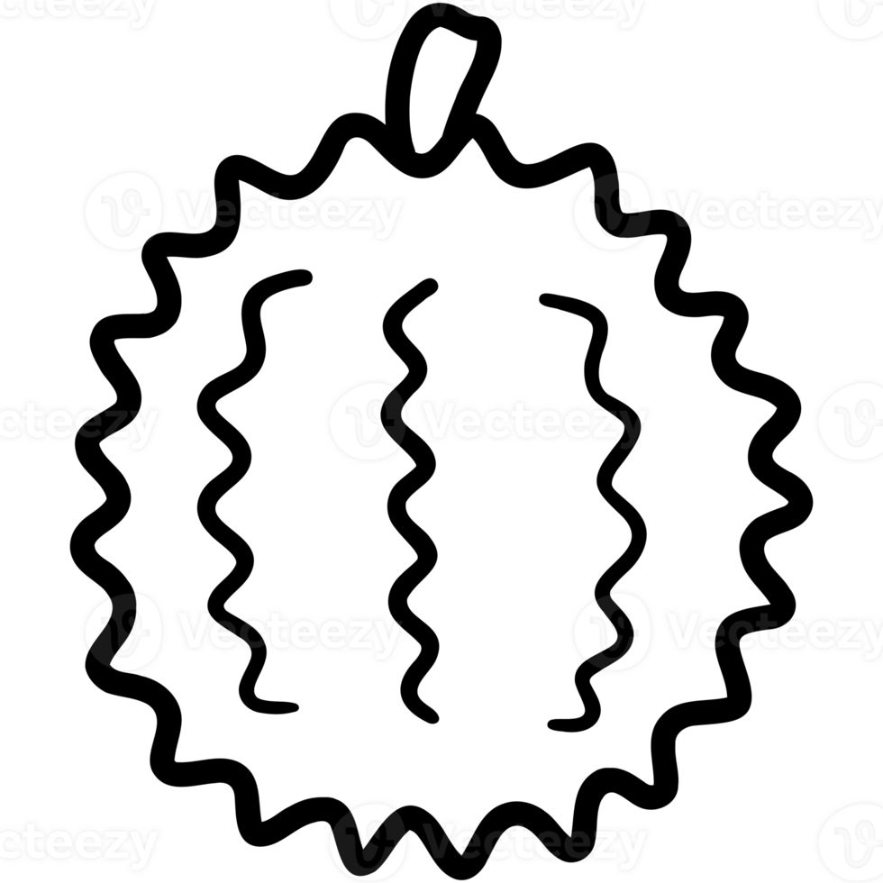 Yummy durian doodle png