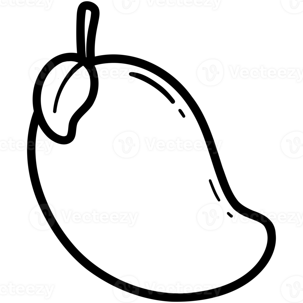 Fresh mango doodle png