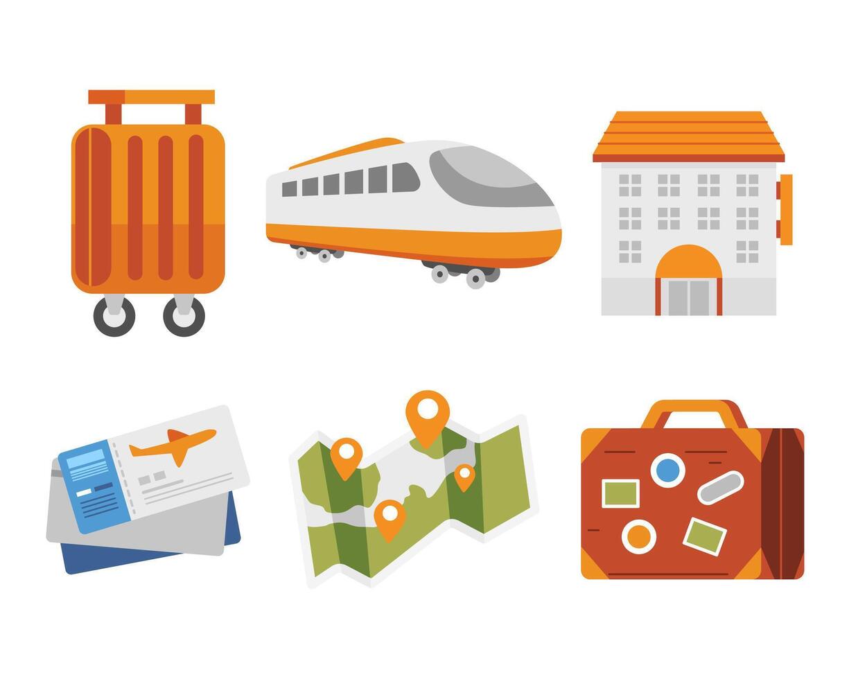 Travel design element vector