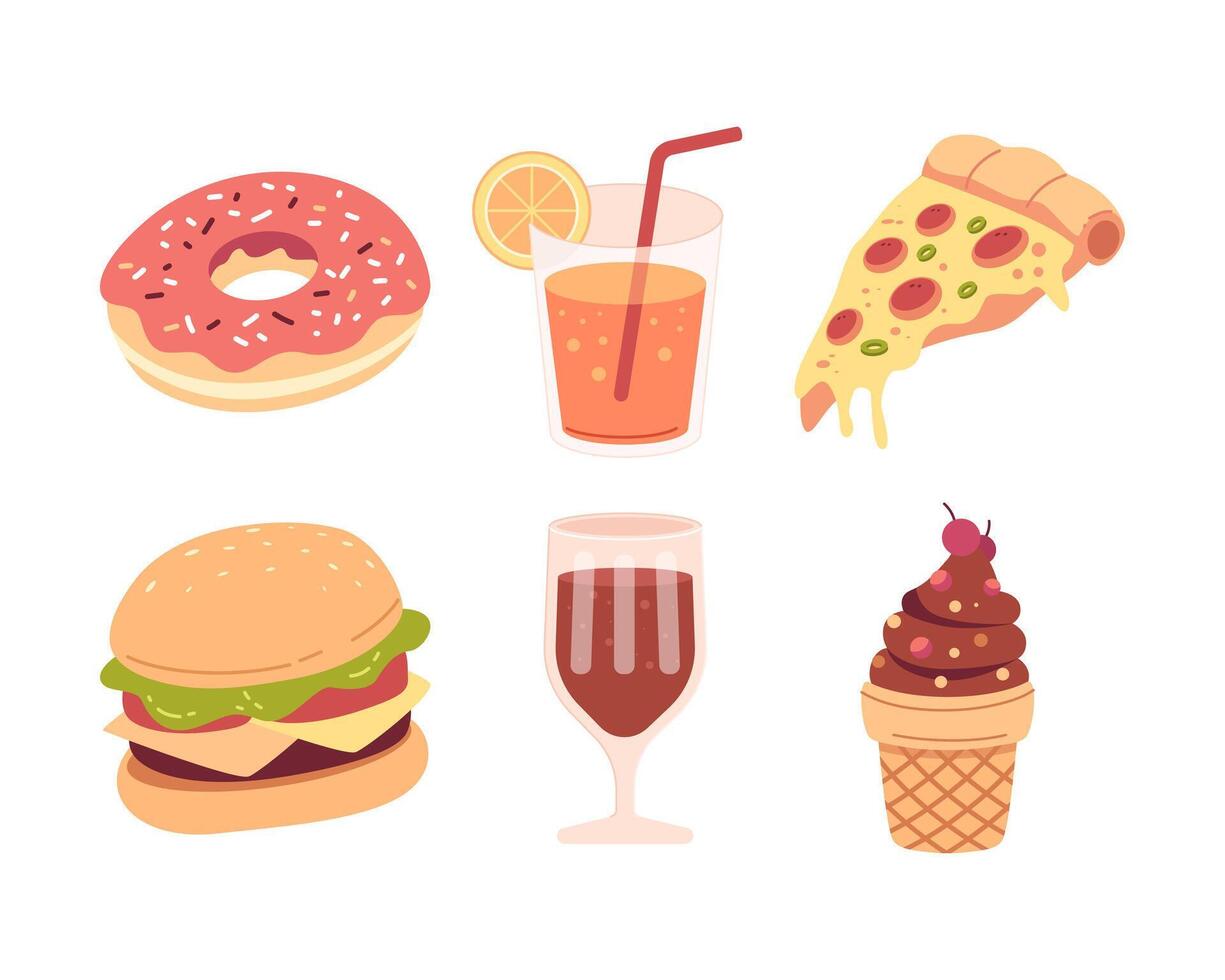 Food and drink design element vector