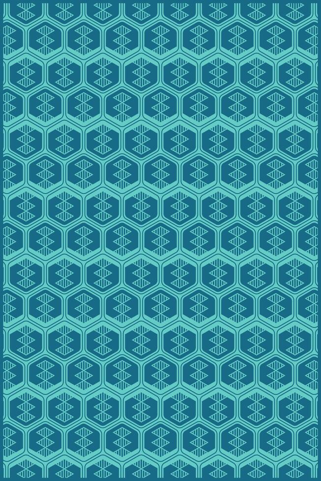 creative hexagon pattern with monochrome style vector