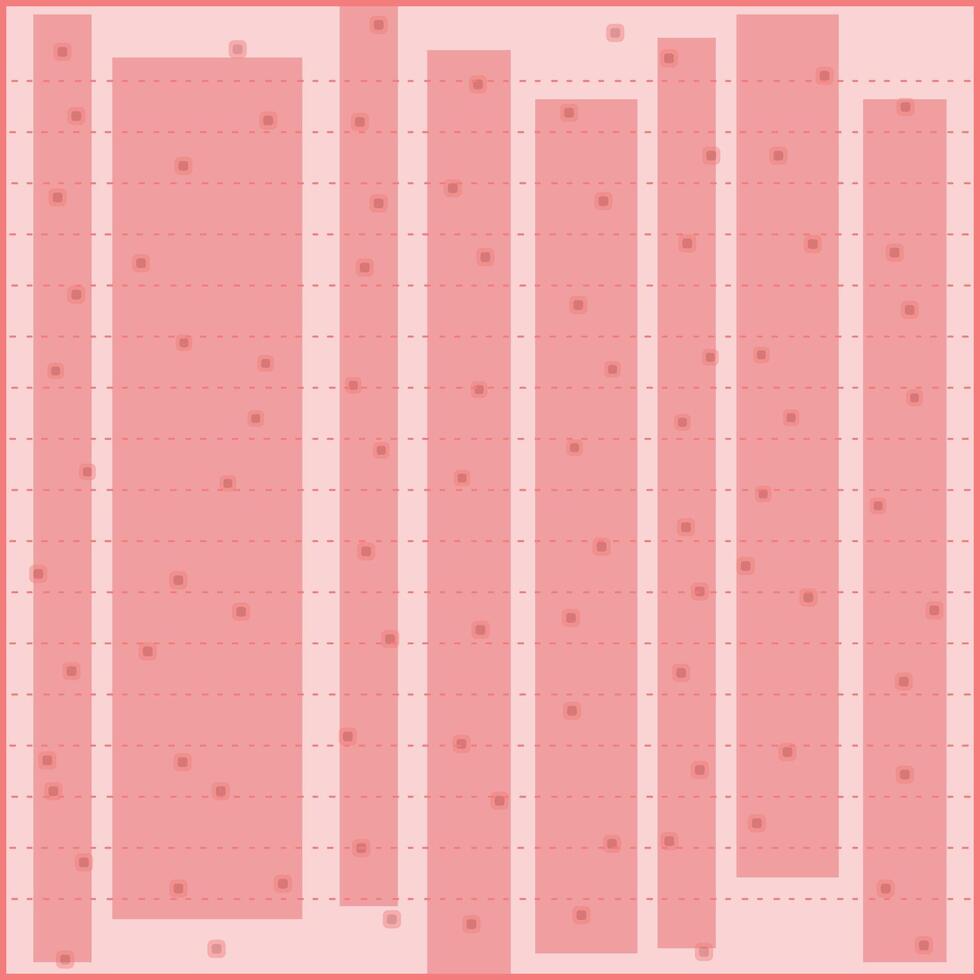 unique pattern of monochrome pink notebook with many dots and rectangle vector