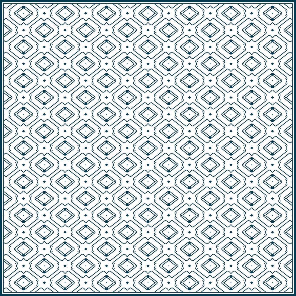 creative rhombus line with many dots as ornaments vector